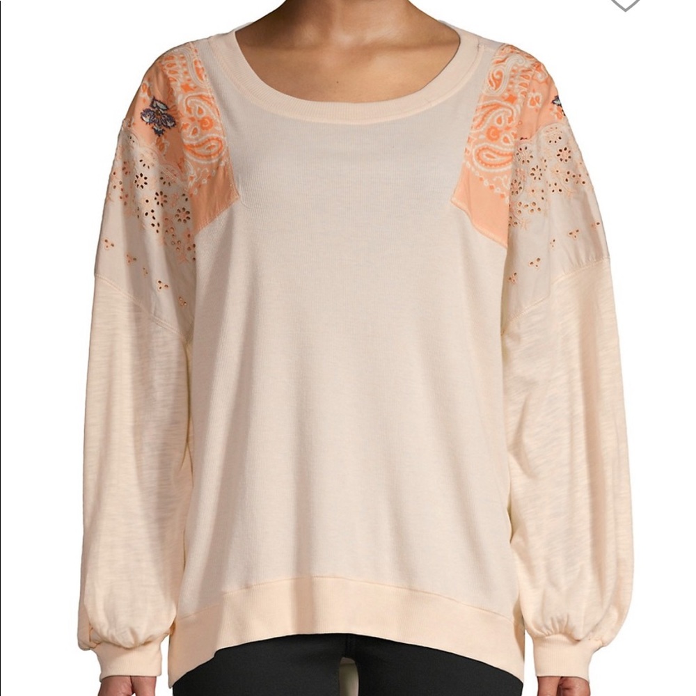 Free People - Feelin' It Embroidered Top π - Picture 5 of 5